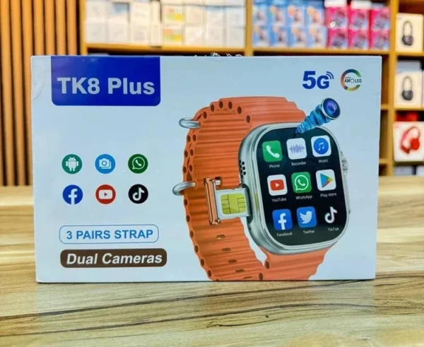 ساعت هوشمند سیمکارت خور TK8 Plus 5G دوربین دار